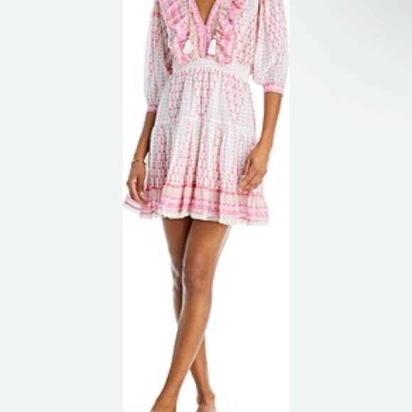 Bell by Alicia Bell Pink and White Dress. - Picture 1 of 11